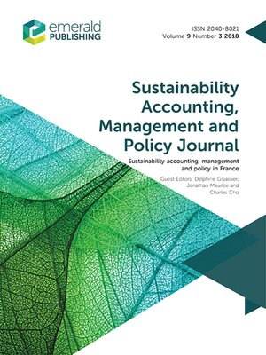 cover image of Sustainability Accounting, Management and Policy Journal, Volume 9, Issue 3